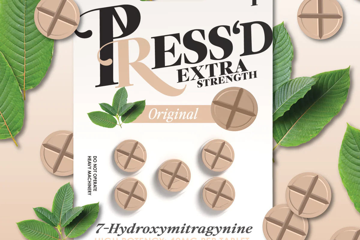 Elevate Your Daily Wellness Routine with Press’d 7-Hydroxy 40mg Tablets