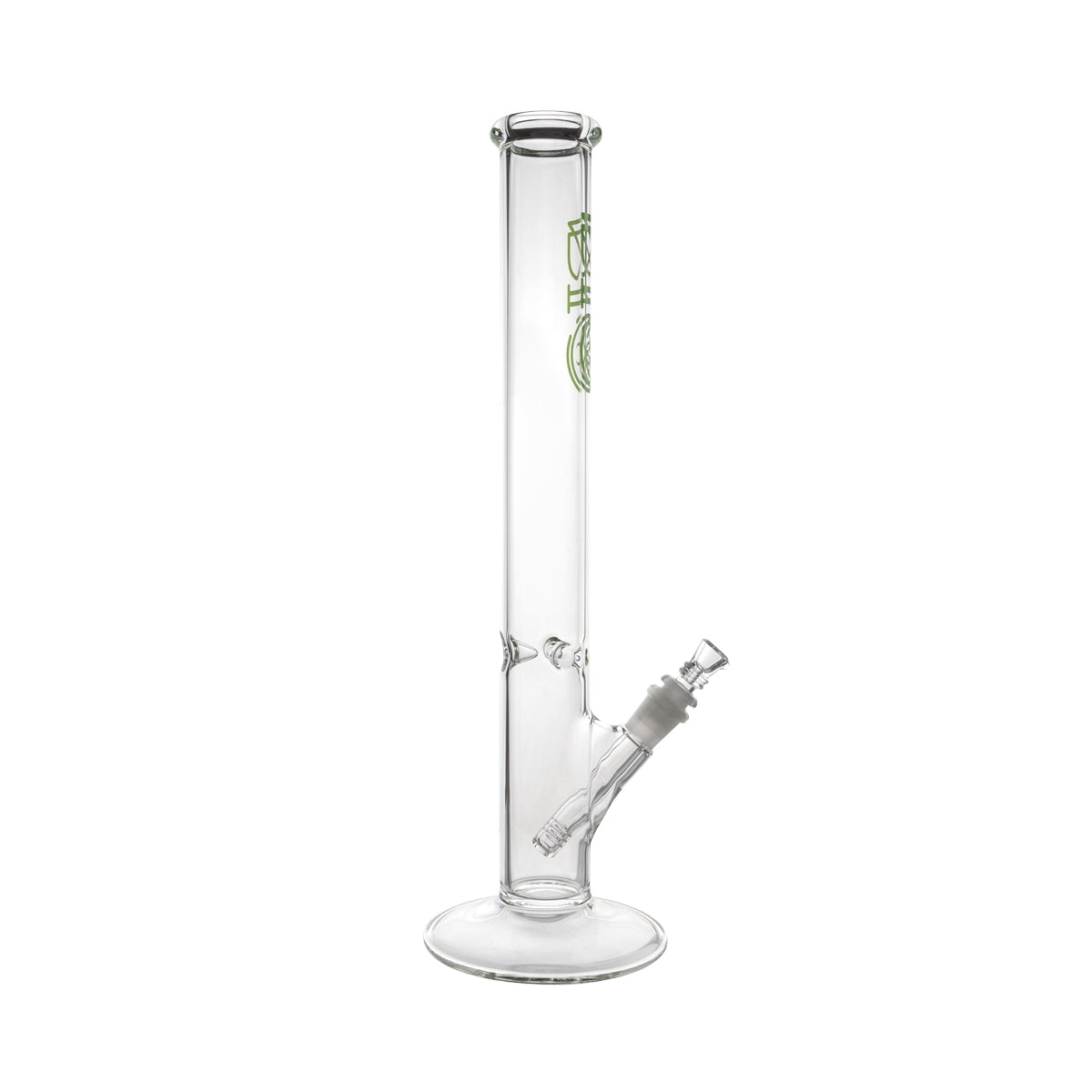 BIO Glass 18" Classic Straight Water Pipe - green