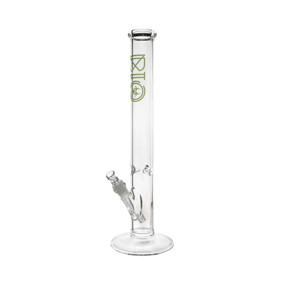 BIO Glass 18" Classic Straight Water Pipe - green
