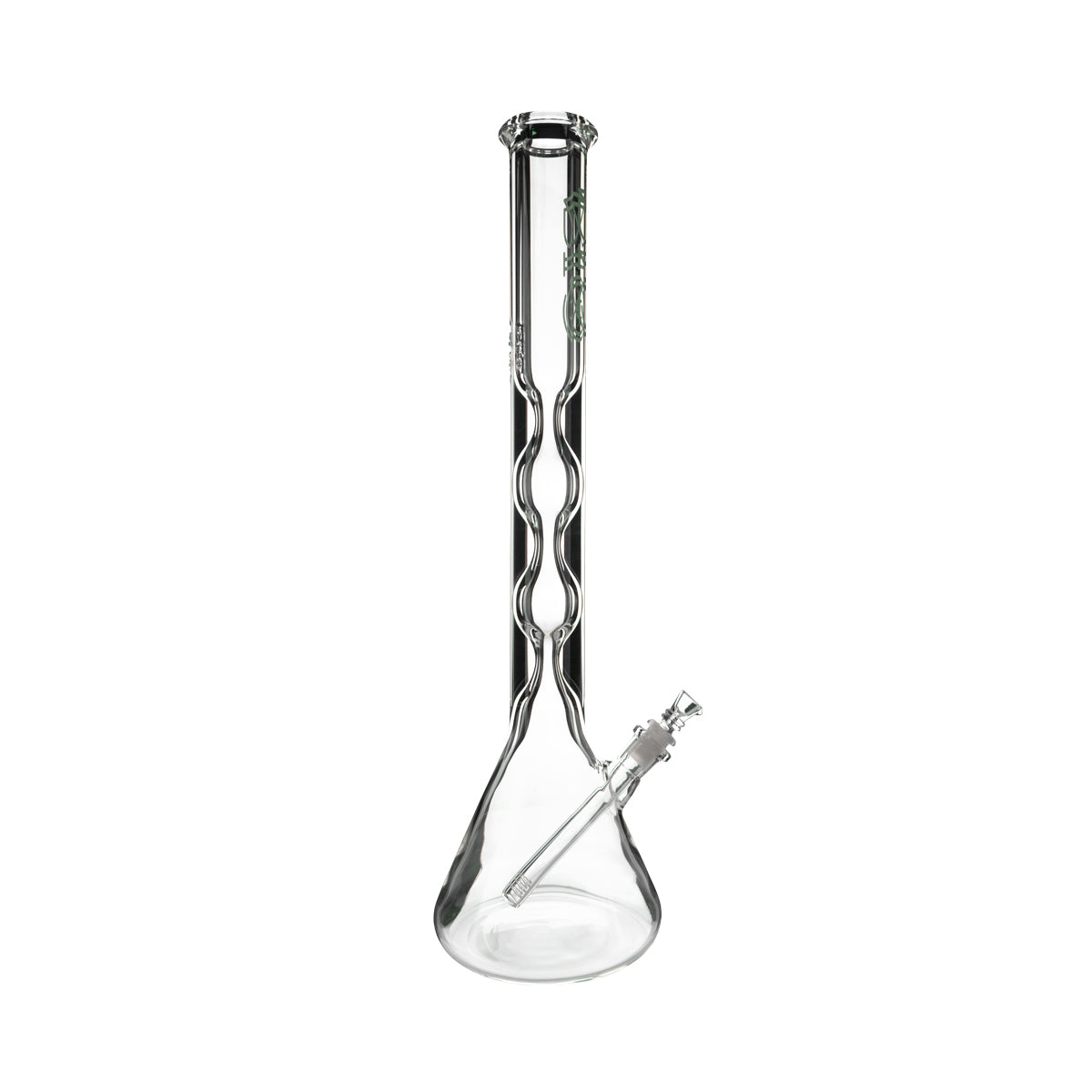 BIO Glass | 21.5" 2-Hourglass Beaker Waterpipe | 50 x 9 - 19mm - Various Colors