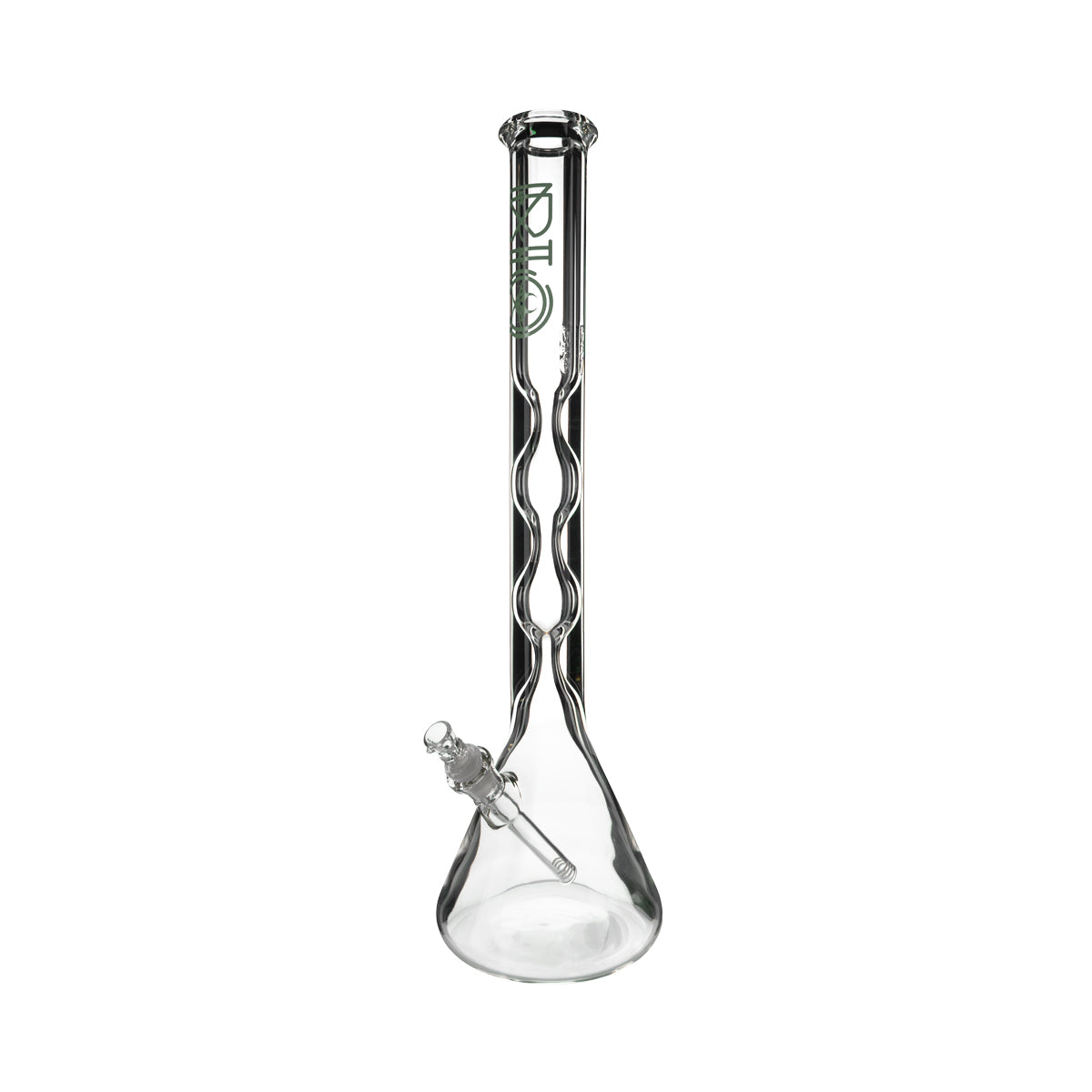BIO Glass | 21.5" 2-Hourglass Beaker Waterpipe | 50 x 9 - 19mm - Various Colors