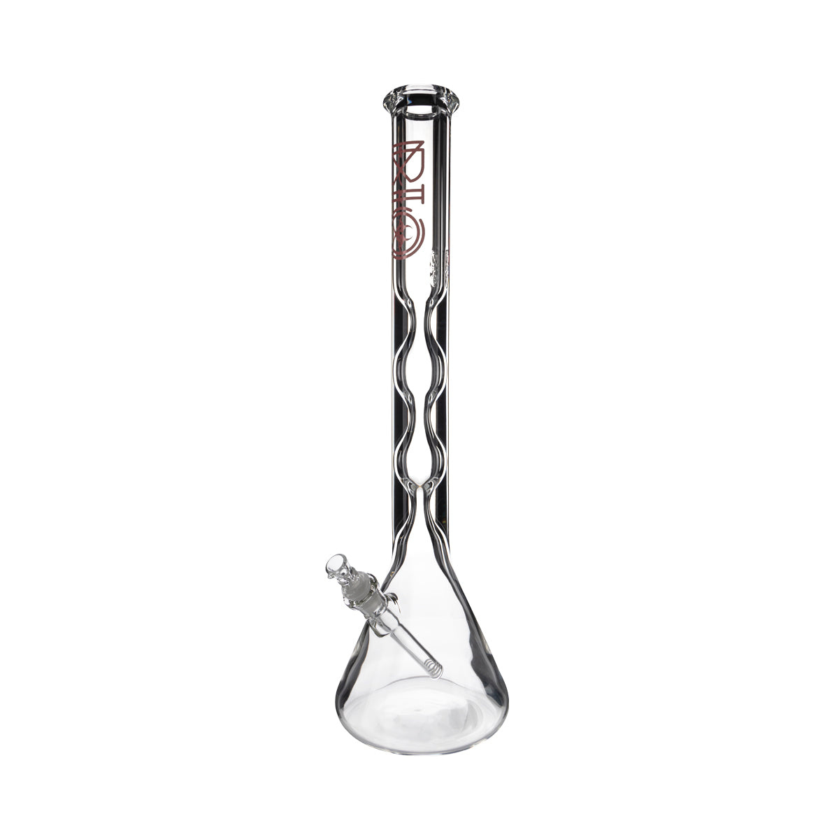 BIO Glass | 21.5" 2-Hourglass Beaker Waterpipe | 50 x 9 - 19mm - Various Colors