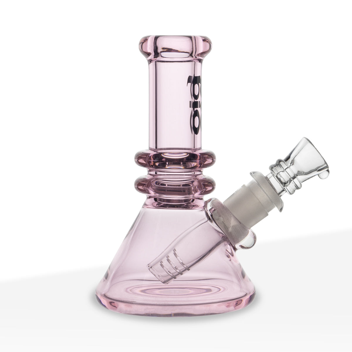 BIO Glass 6" Full Pink Heavy Weight Mini Beaker Water Pipe
