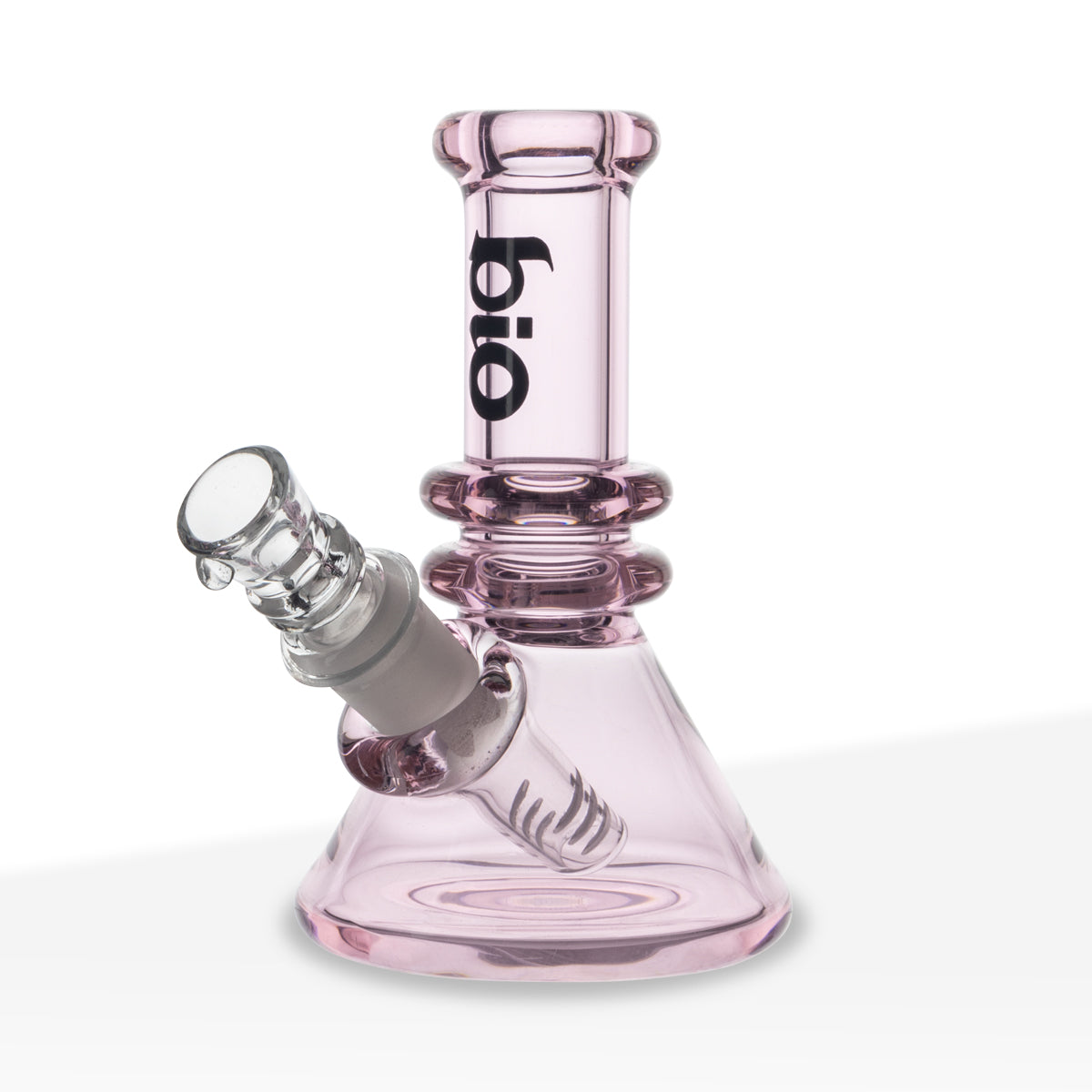 BIO Glass 6" Full Pink Heavy Weight Mini Beaker Water Pipe