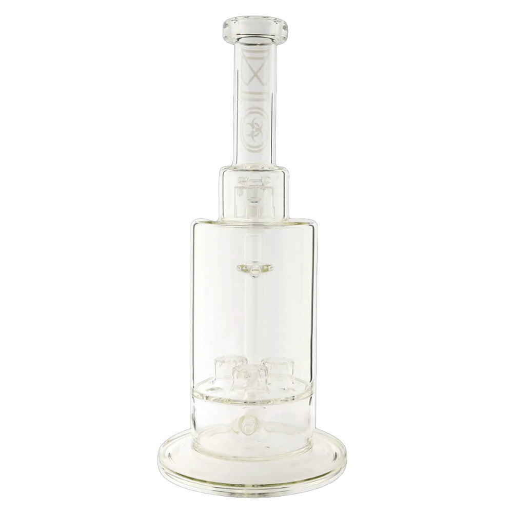 BIO Glass Inline + Triple Updome Perc Stemless 16" Water Pipe
