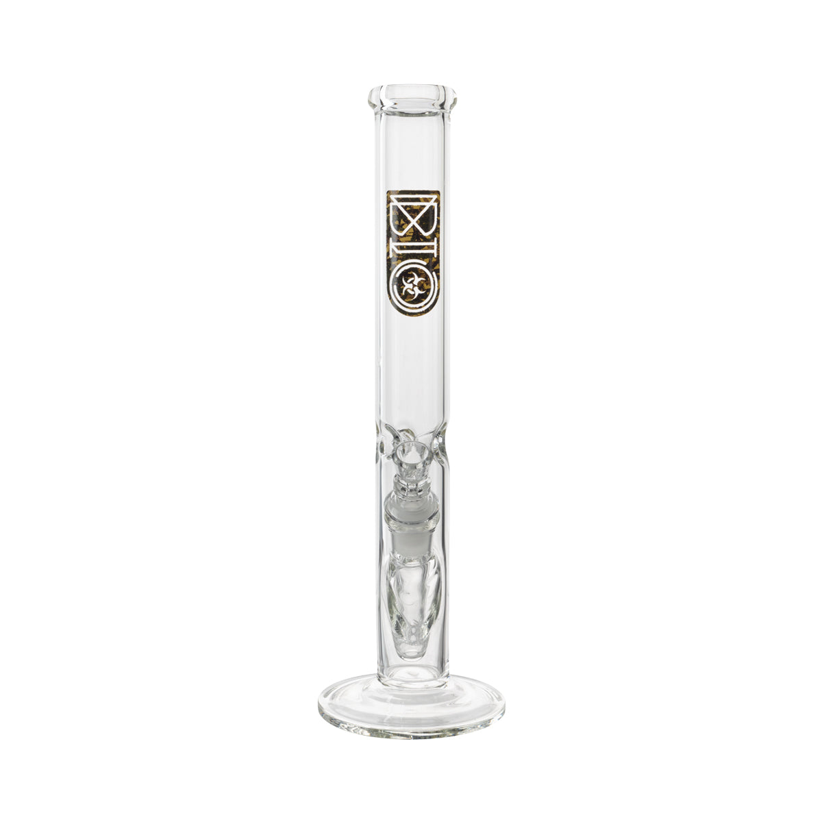 BIO Glass | 12" Classic Straight Water Pipe | 38mm x 4mm - Various Colors - Camo - High Life Goods