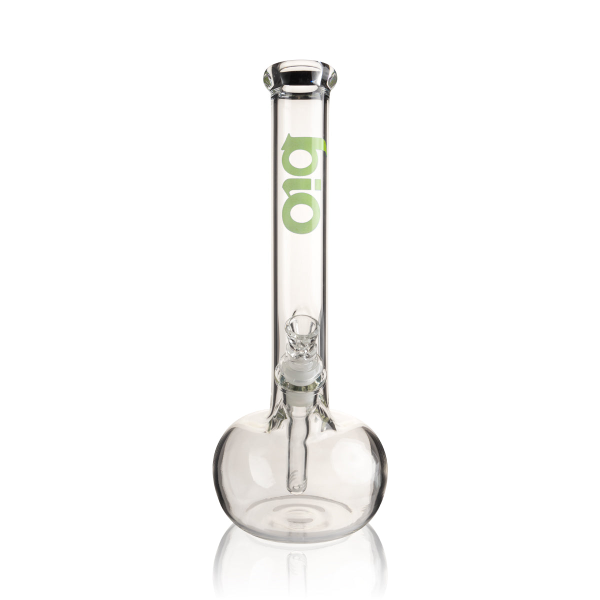 BIO Glass | 12" Classic Bubble Water Pipe | 38mm x 4mm - Various Colors - Green - High Life Goods