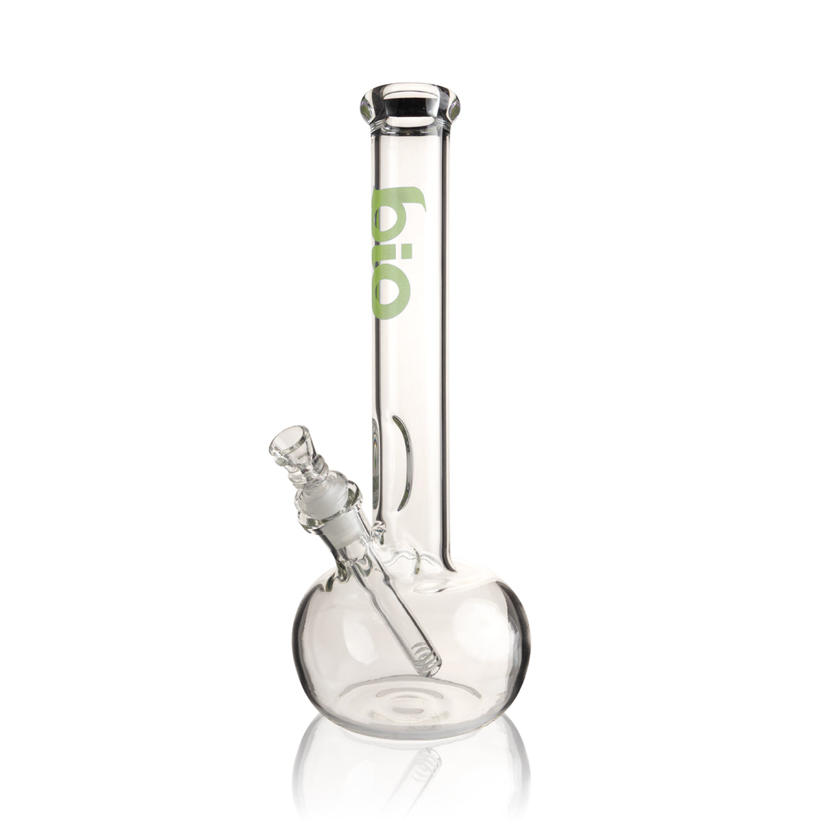 BIO Glass | 12" Classic Bubble Water Pipe | 38mm x 4mm - Various Colors - Green - High Life Goods