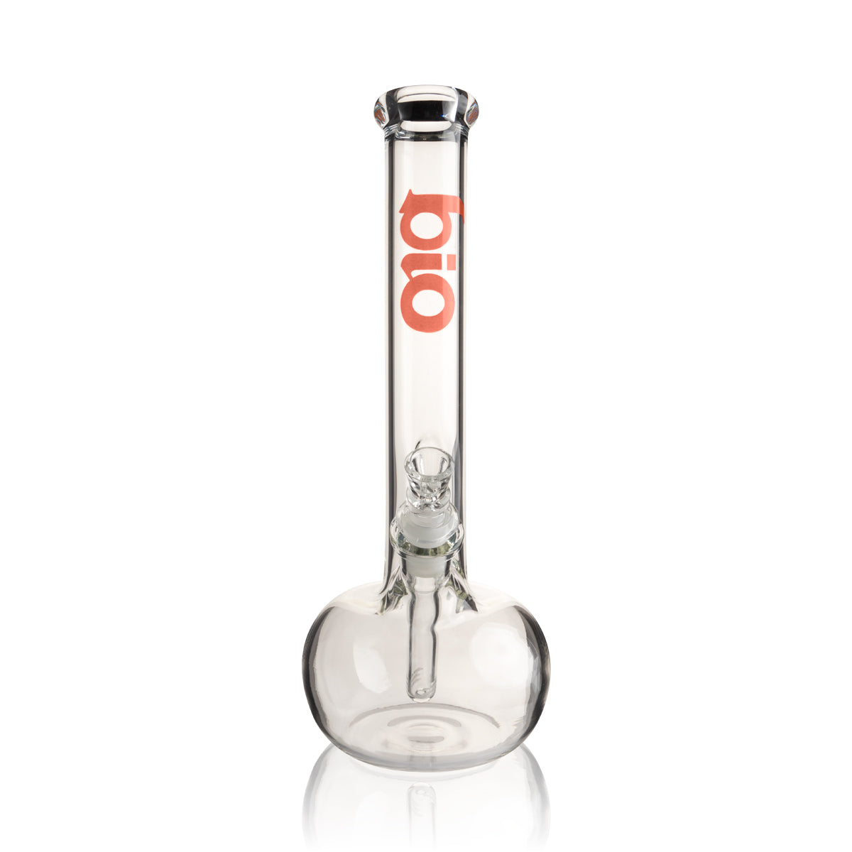 BIO Glass | 12" Classic Bubble Water Pipe | 38mm x 4mm - Various Colors - Red - High Life Goods