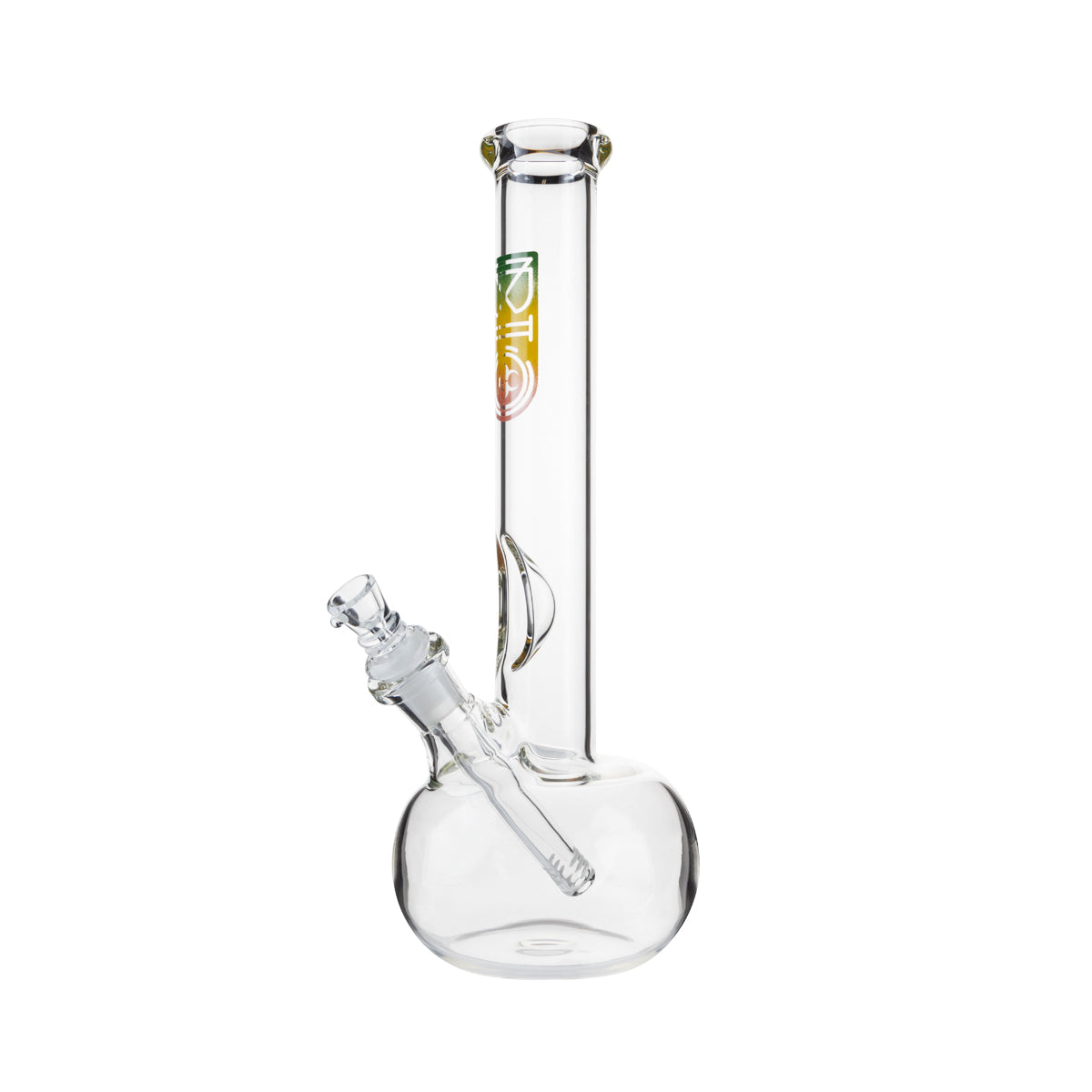 BIO Glass | 12" Classic Bubble Water Pipe | 38mm x 4mm - Rasta