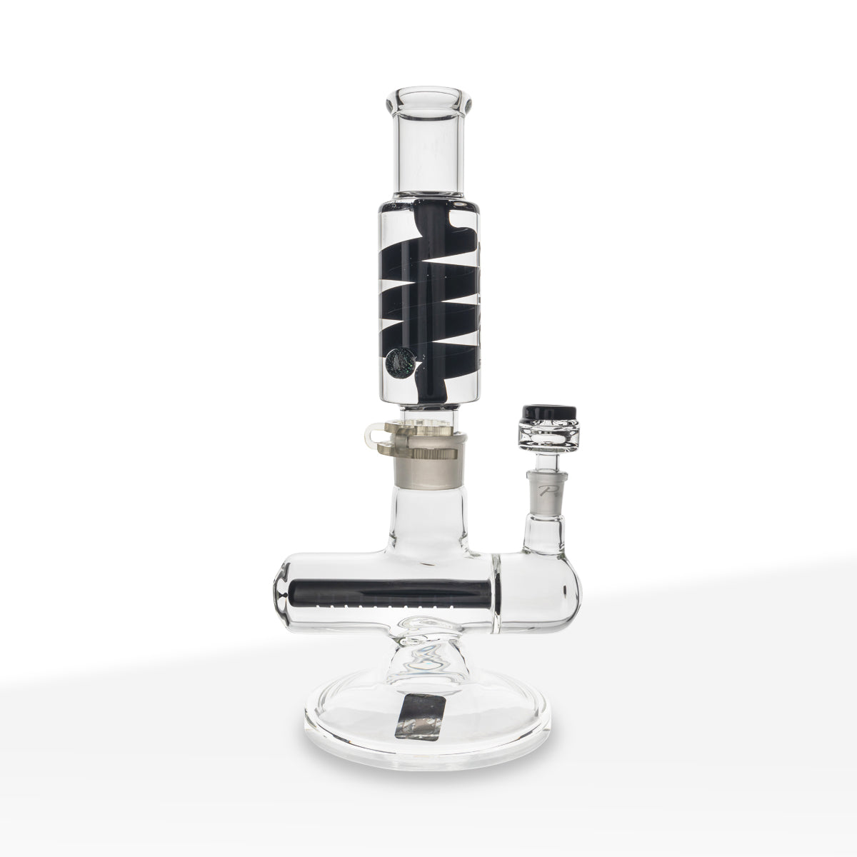 PURE Glass Zero 8" Mini Inline Freezable Coil Martini Waterpipe