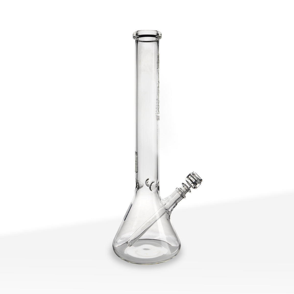 PURE Glass 3D Emboss 18" Beaker Water Pipe - Clear
