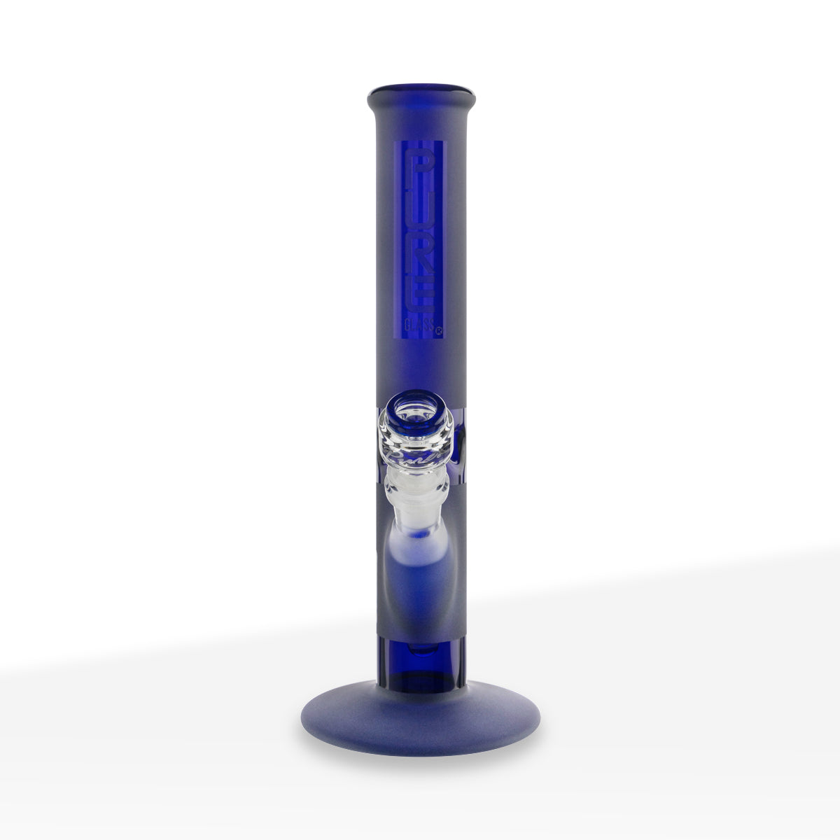 Title PURE Glass Classic Straight 12" Water Pipe - Blue Frost - High Life Goods