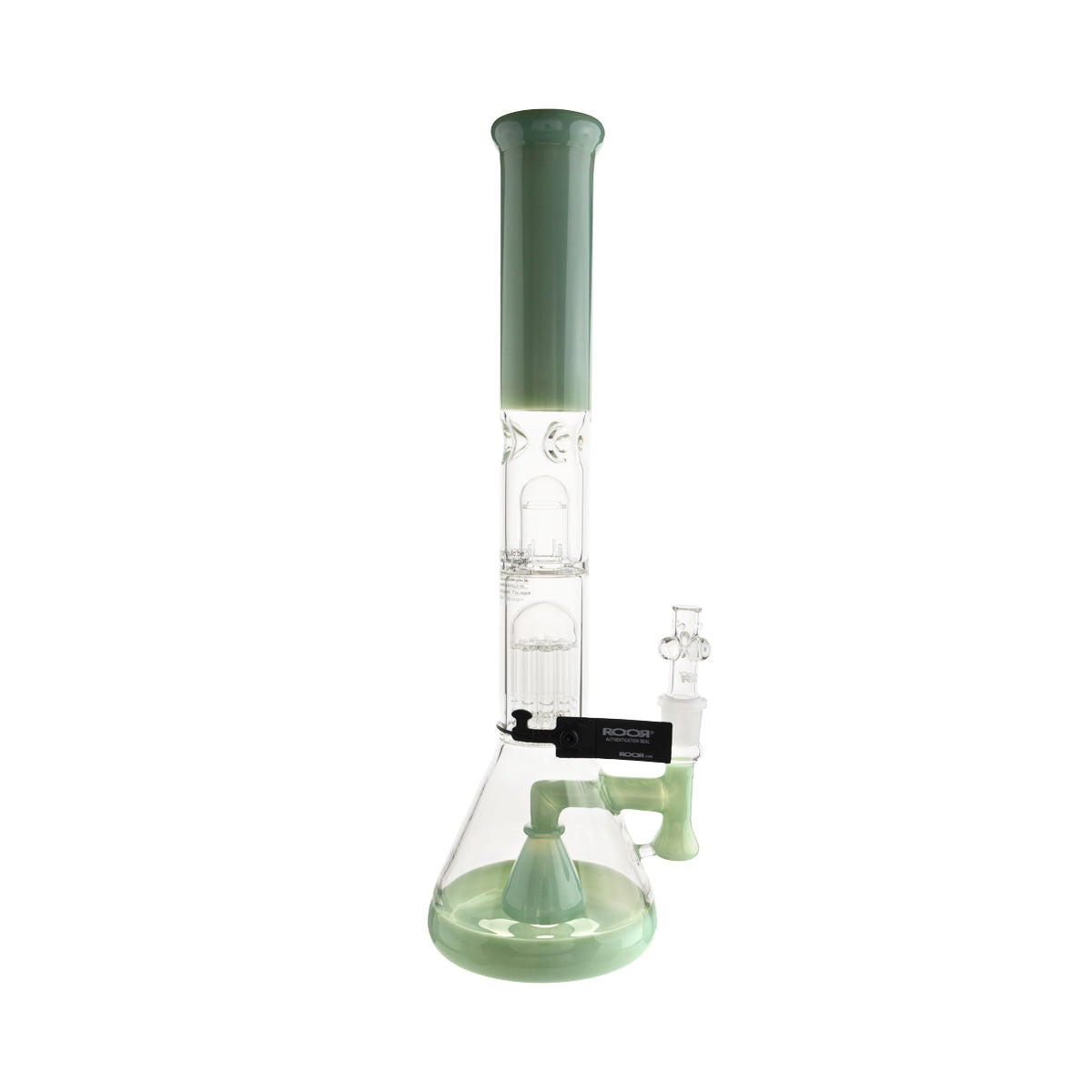 RooR Tech 10-Arm Tree Percolator 18" Beaker Water Pipe - Full Mint - High Life Goods