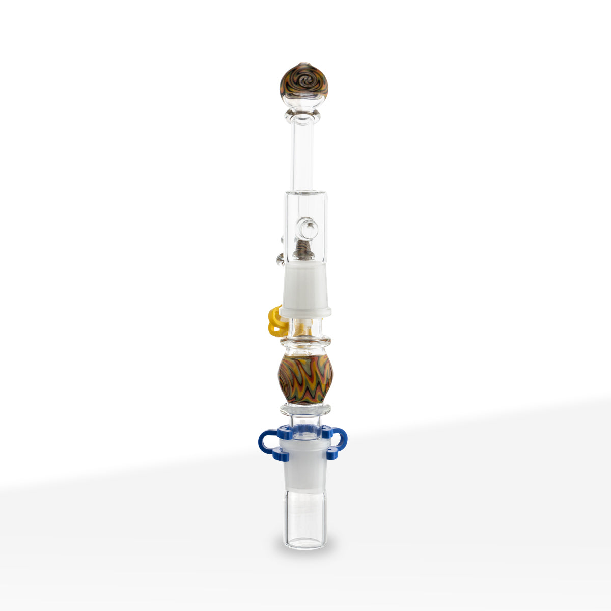 8" Dual-Piece Nail and Dome Dry Pipe/Attachment with Reclaim Catcher - 19mm Male