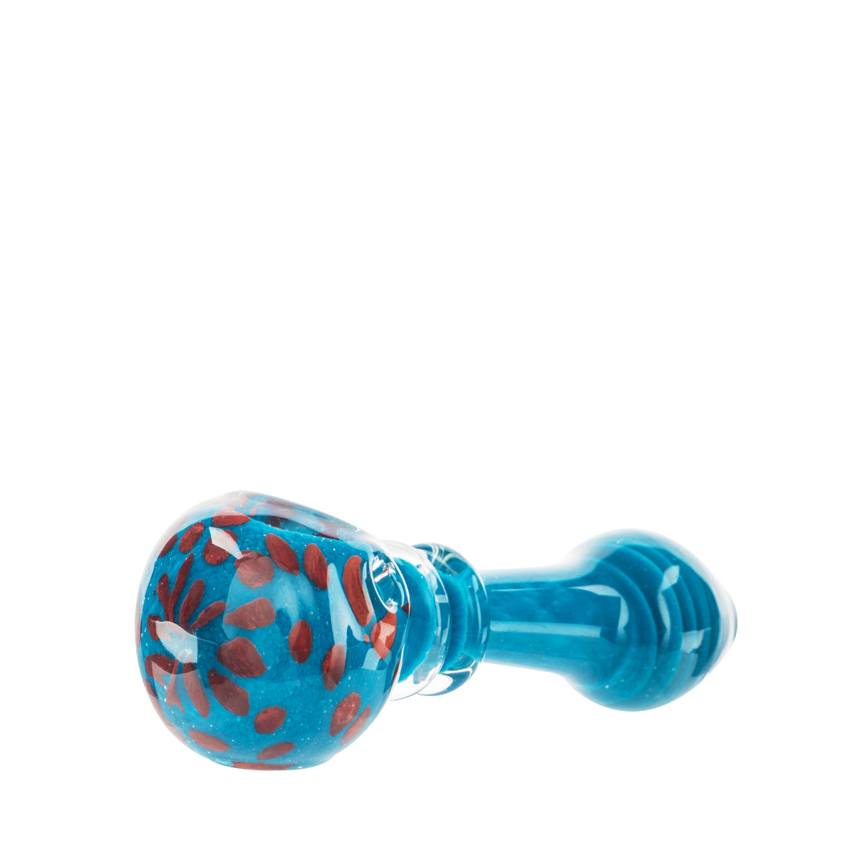 4" Glass Marble Spoon with Rasta Stripes - Assorted Colors - High Life Goods