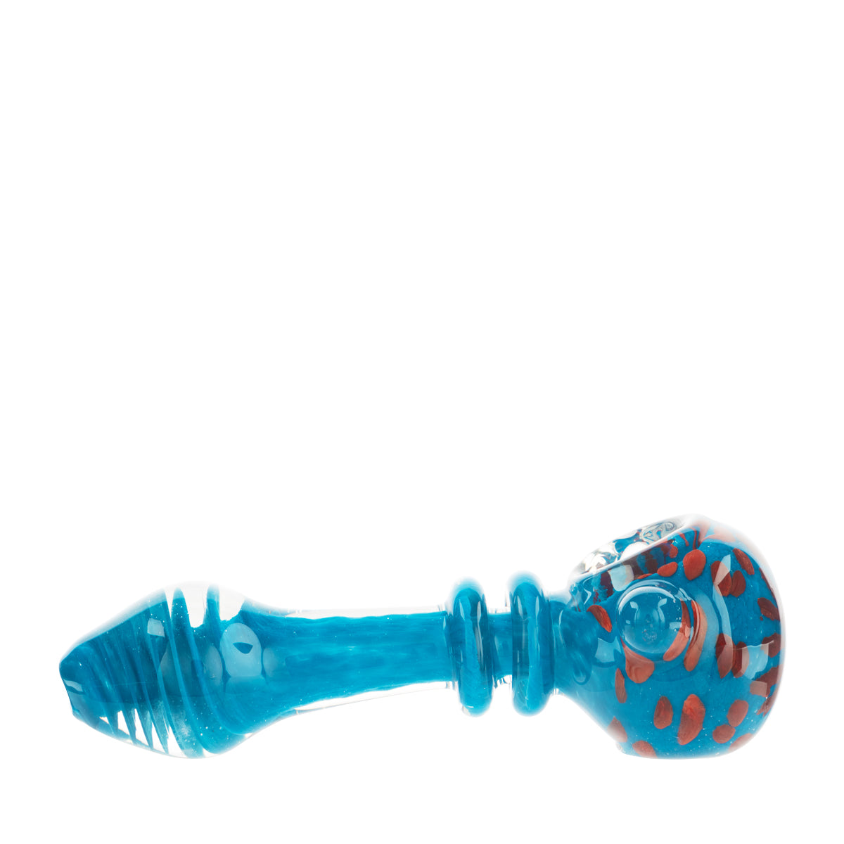 4" Glass Marble Spoon with Rasta Stripes - Assorted Colors - High Life Goods