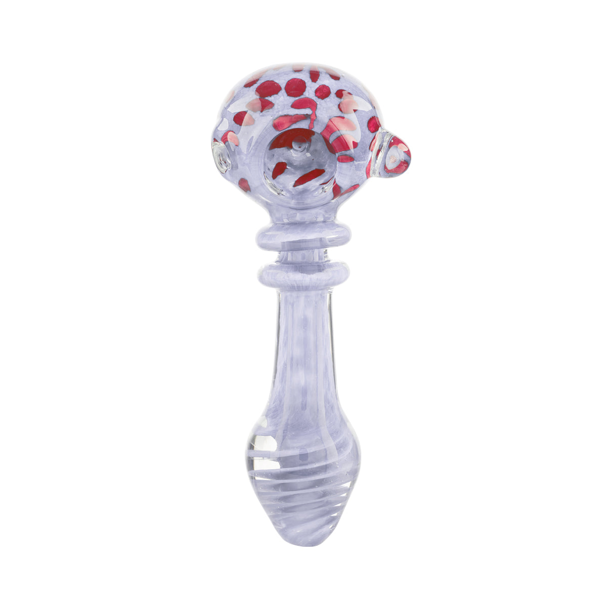 4" Glass Marble Spoon with Rasta Stripes - Assorted Colors - High Life Goods