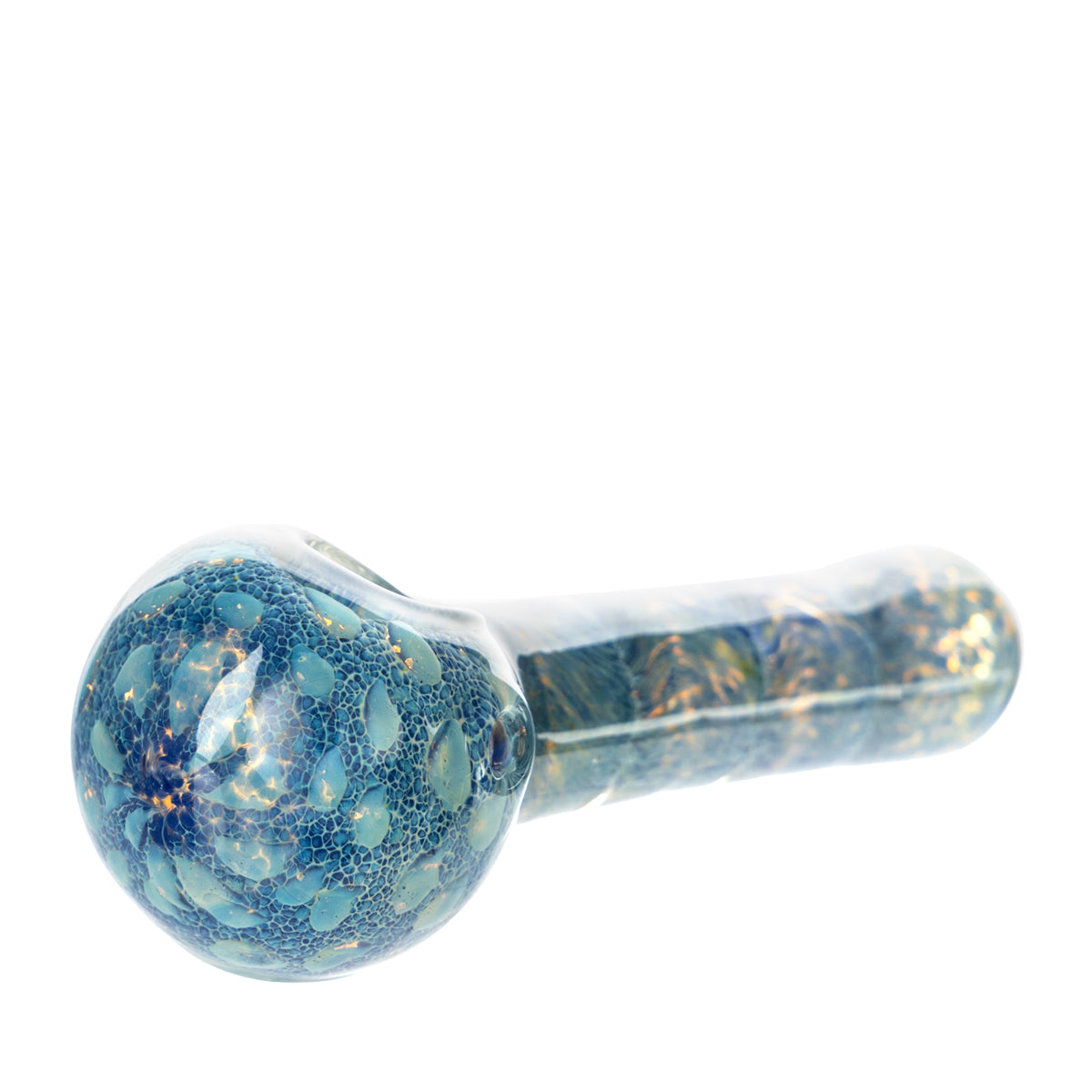 4" Heavy Fumed Hand Pipe w/ Frit - Assorted Colors - High Life Goods - Blue