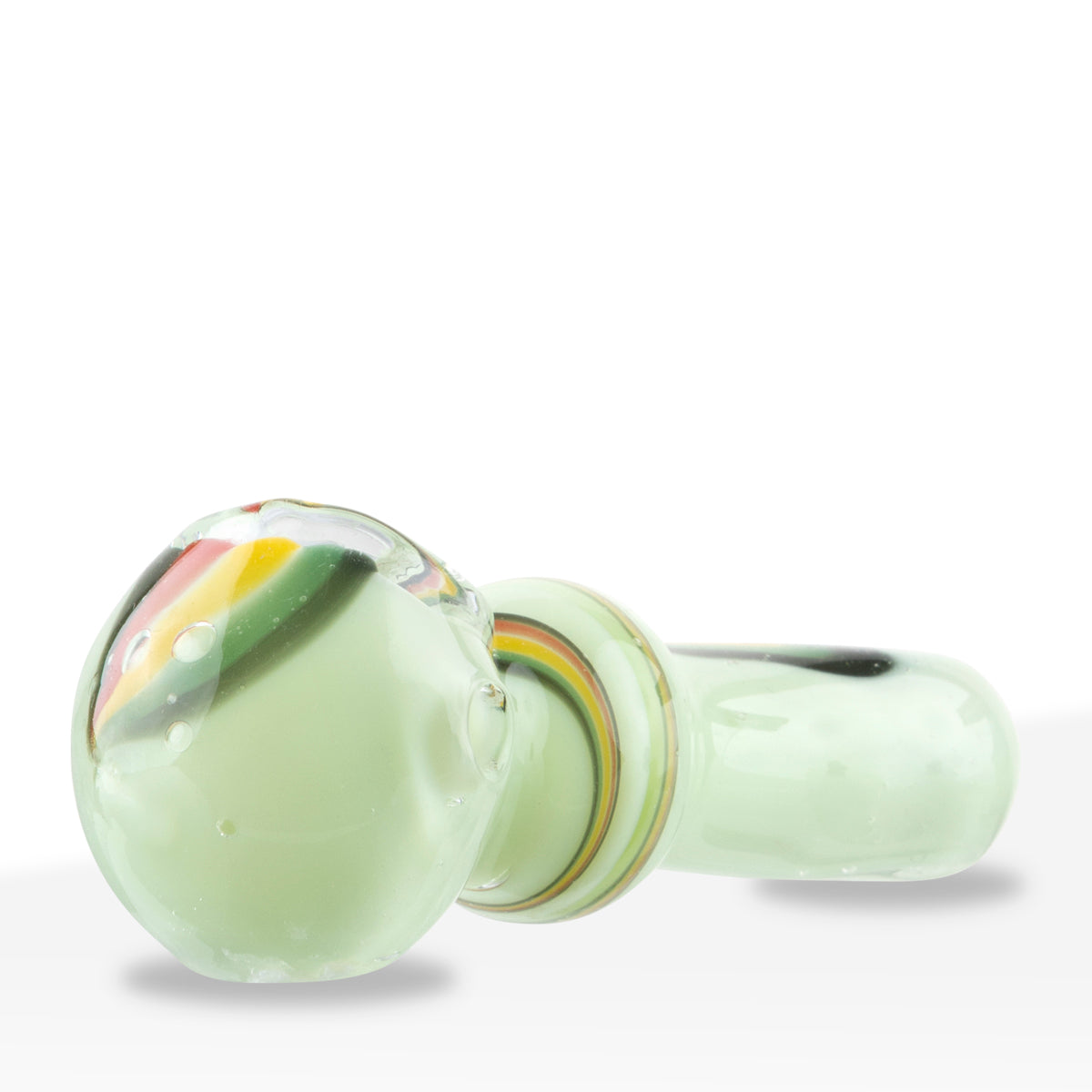 3.5" Slyme with Rasta Swirl Hand Pipe