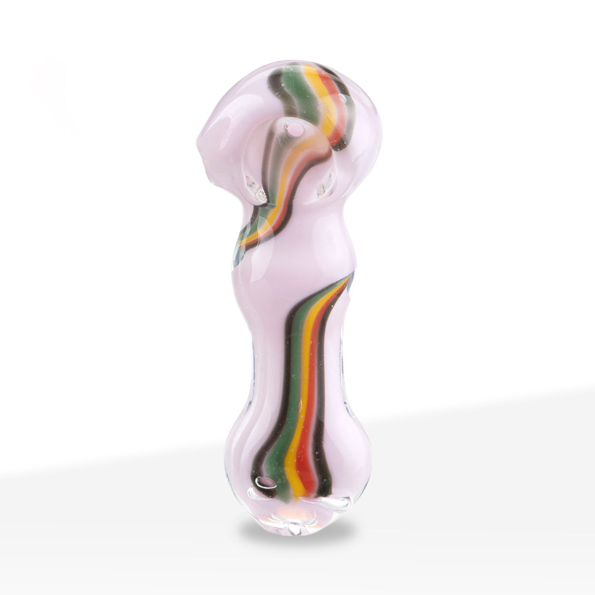 3.5" Slyme with Rasta Swirl Hand Pipe