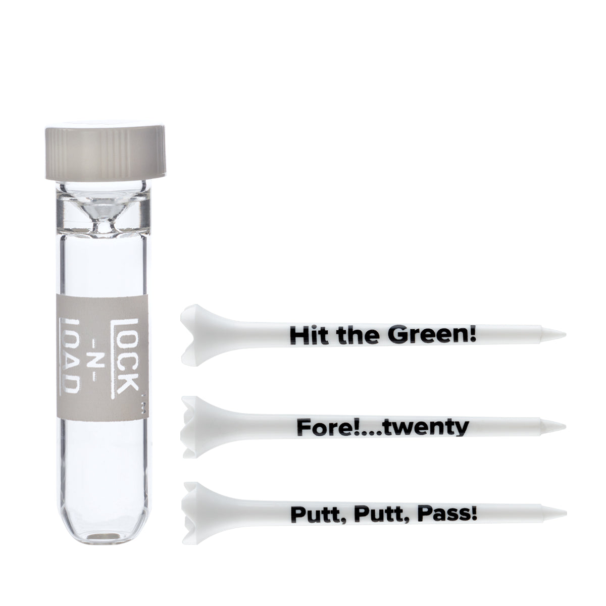 LnL Lock-N-Load AirJoint - Golf Tee Edition Chillum Glass Chillum Glass Chillum Pipe - High Life Goods