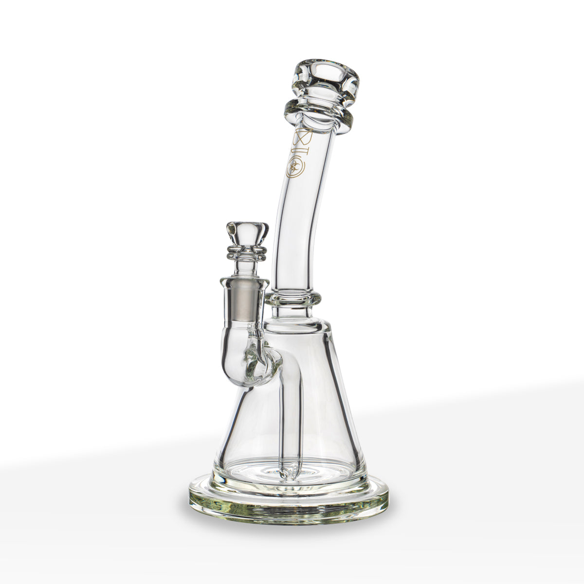 BIO Glass | 8" Inline Stemless Banger Water Pipe