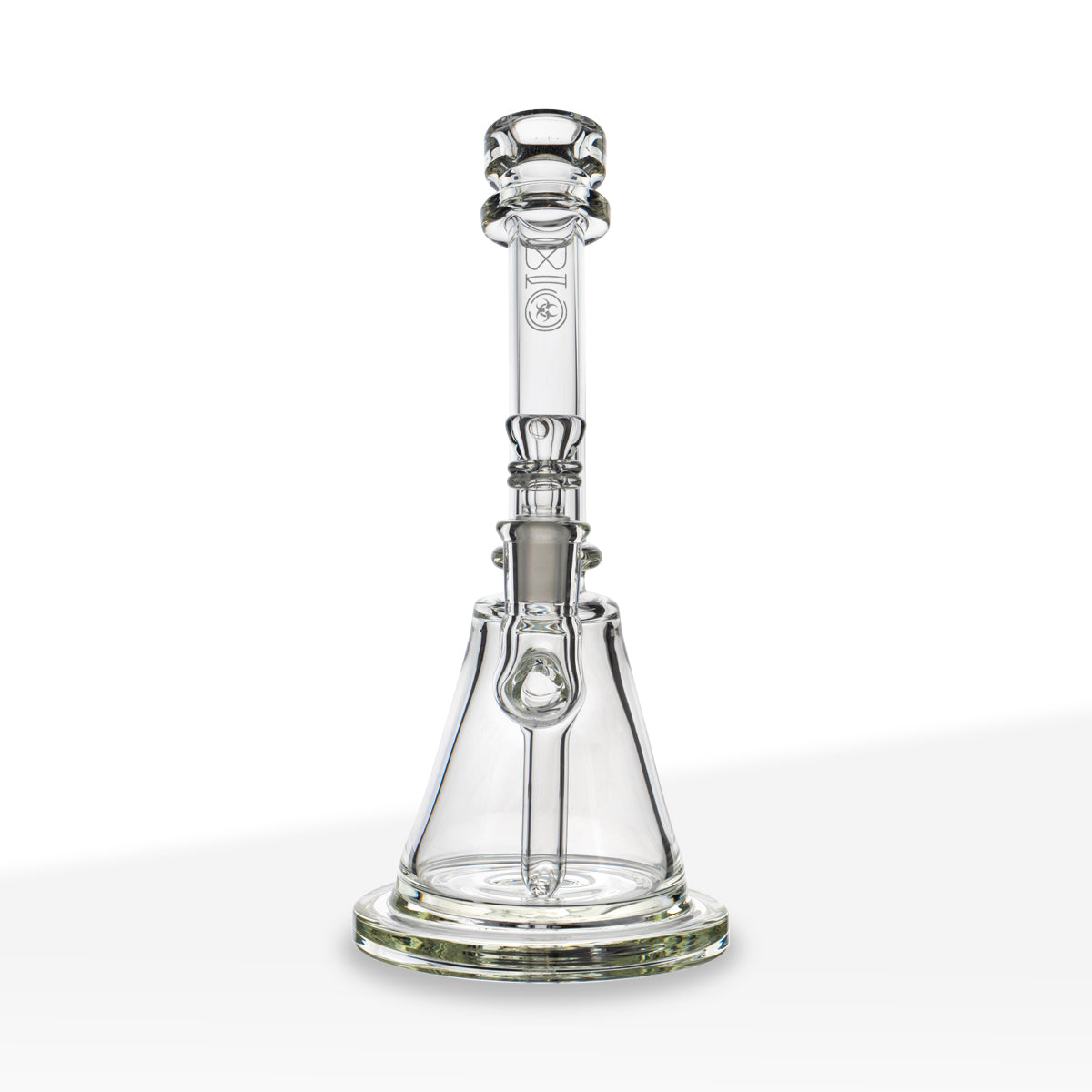 BIO Glass | 8" Inline Stemless Banger Water Pipe