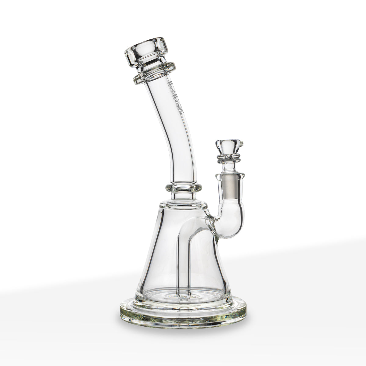 BIO Glass | 8" Inline Stemless Banger Water Pipe