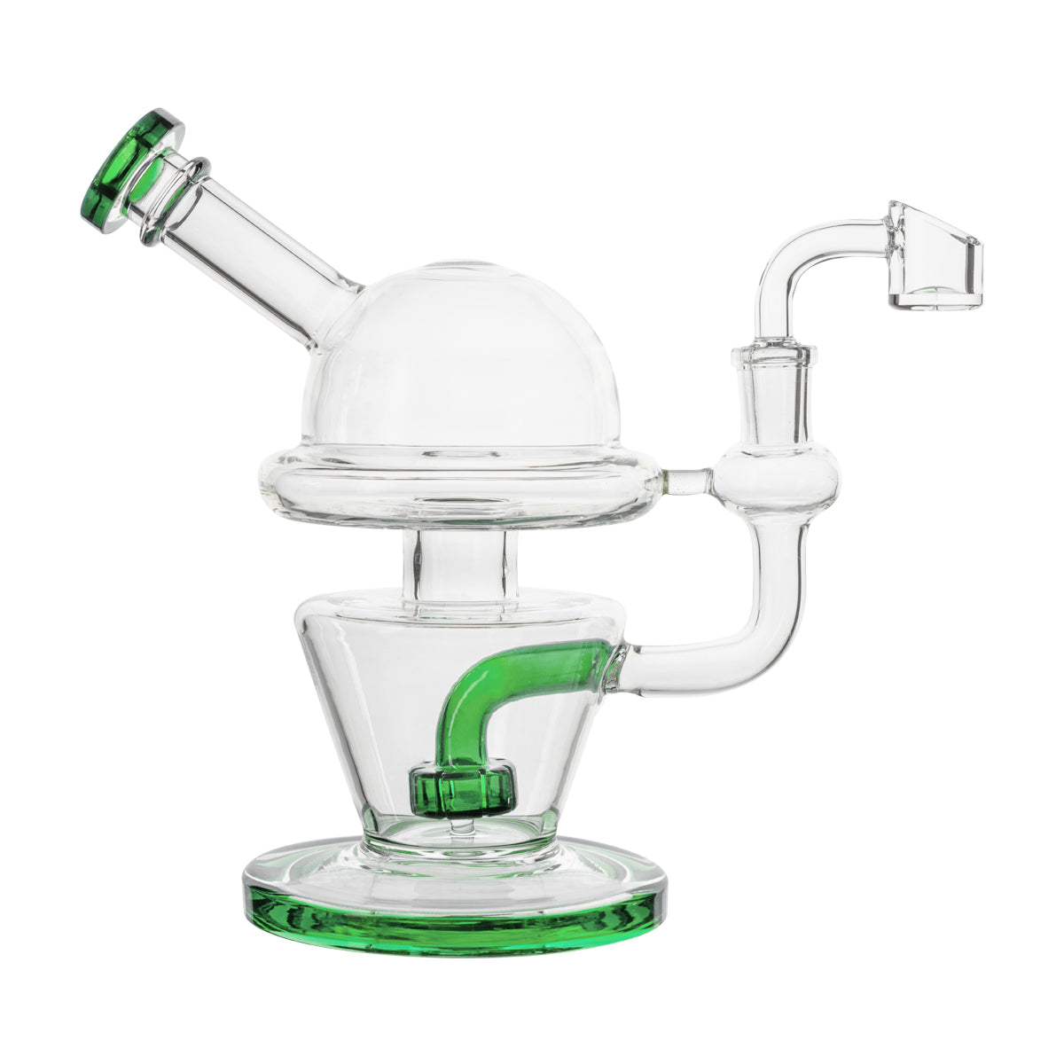 7" Dome Dab Rig w/ Showerhead Perc - Various Colors