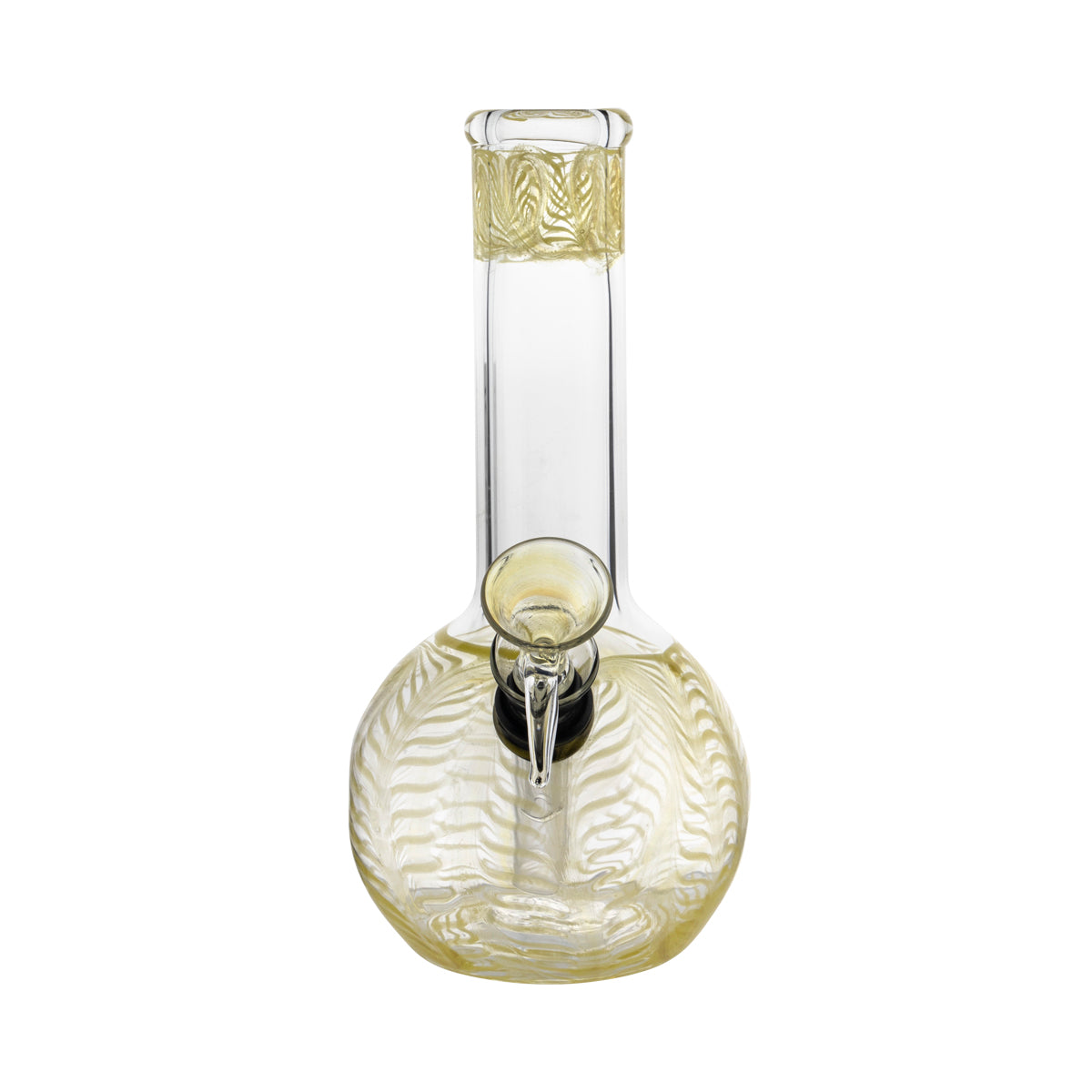 8" Round Base Flame Top Waterpipe - Various Colors