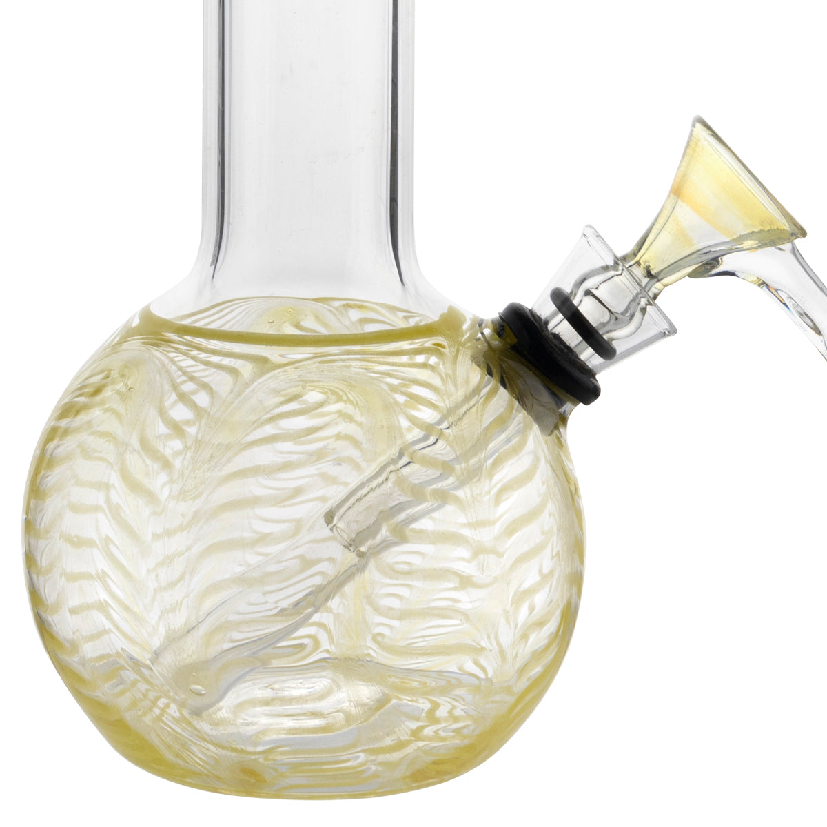 8" Round Base Flame Top Waterpipe - Various Colors