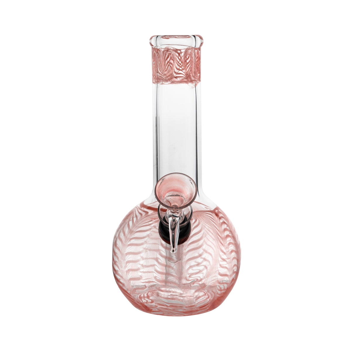 8" Round Base Flame Top Waterpipe - Various Colors