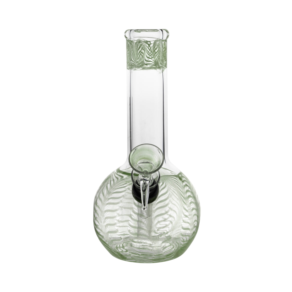 8" Round Base Flame Top Waterpipe - Various Colors