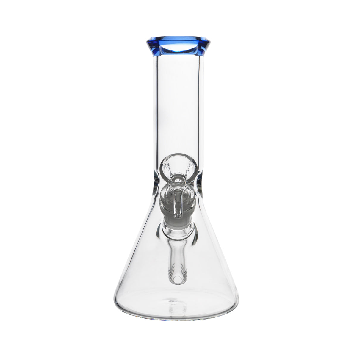 8.5" 4mm Color Trim Beaker Waterpipe - Various Colors