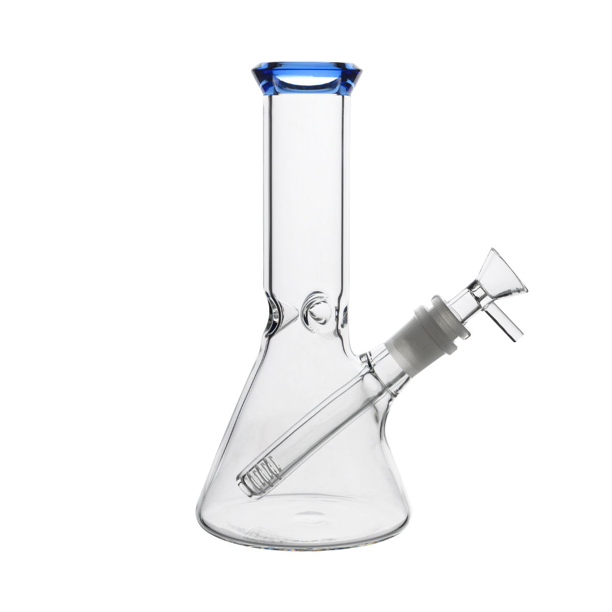 8.5" 4mm Color Trim Beaker Waterpipe - Various Colors
