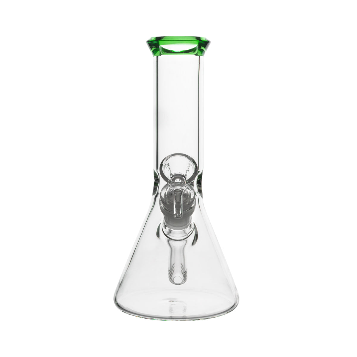 8.5" 4mm Color Trim Beaker Waterpipe - Various Colors