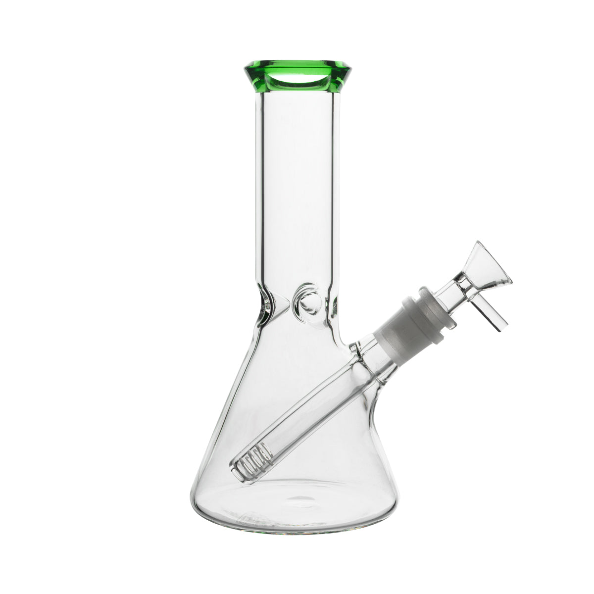 8.5" 4mm Color Trim Beaker Waterpipe - Various Colors