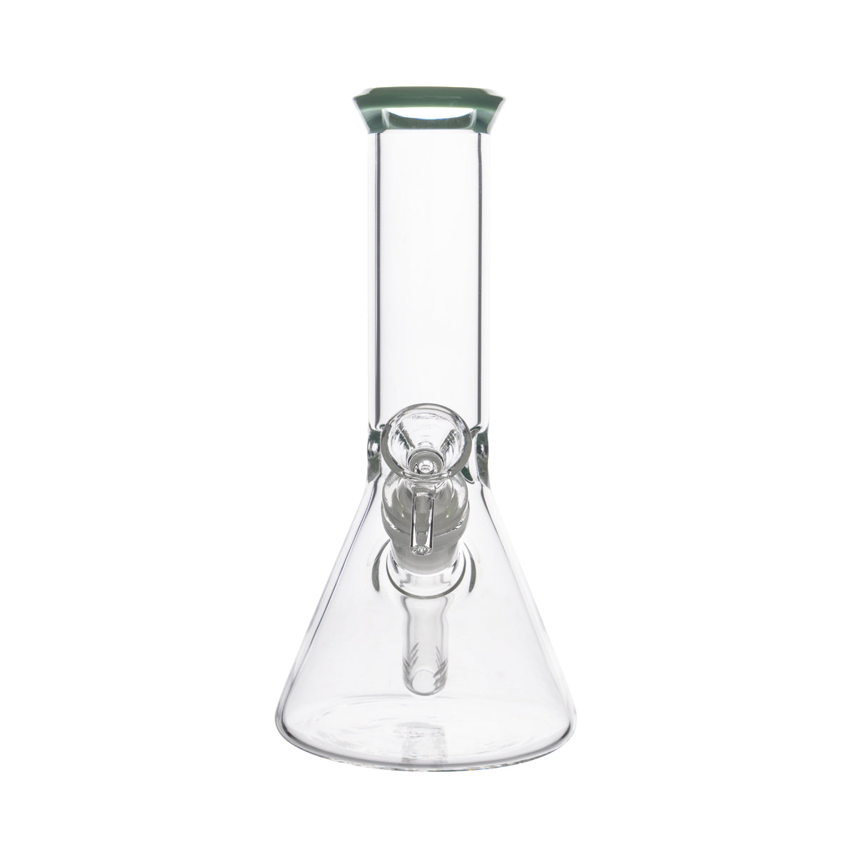 8.5" 4mm Color Trim Beaker Waterpipe - Various Colors