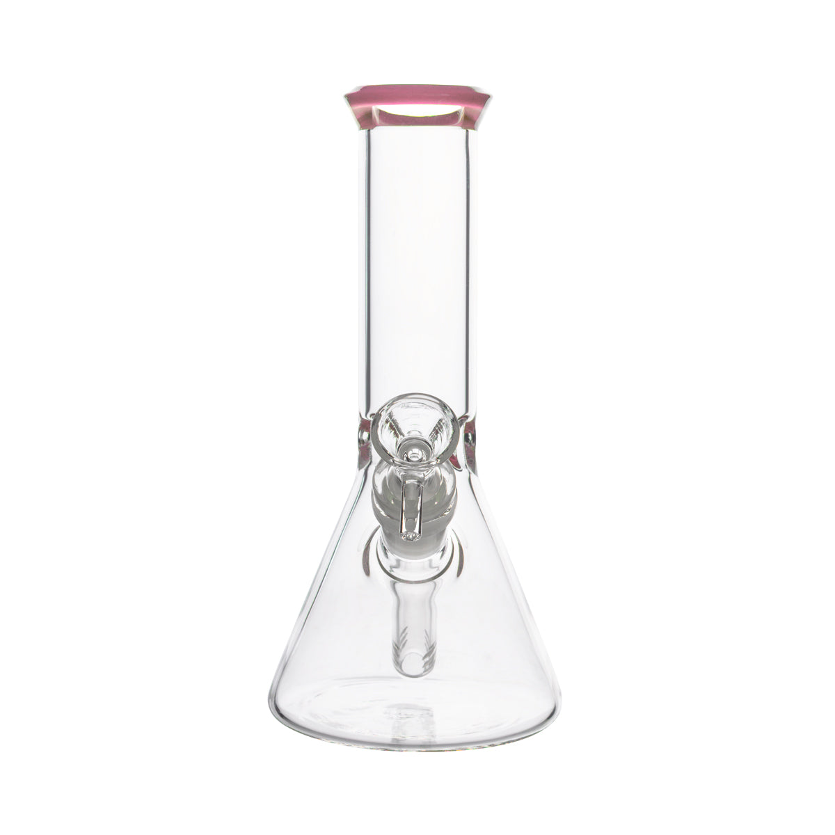 8.5" 4mm Color Trim Beaker Waterpipe - Various Colors