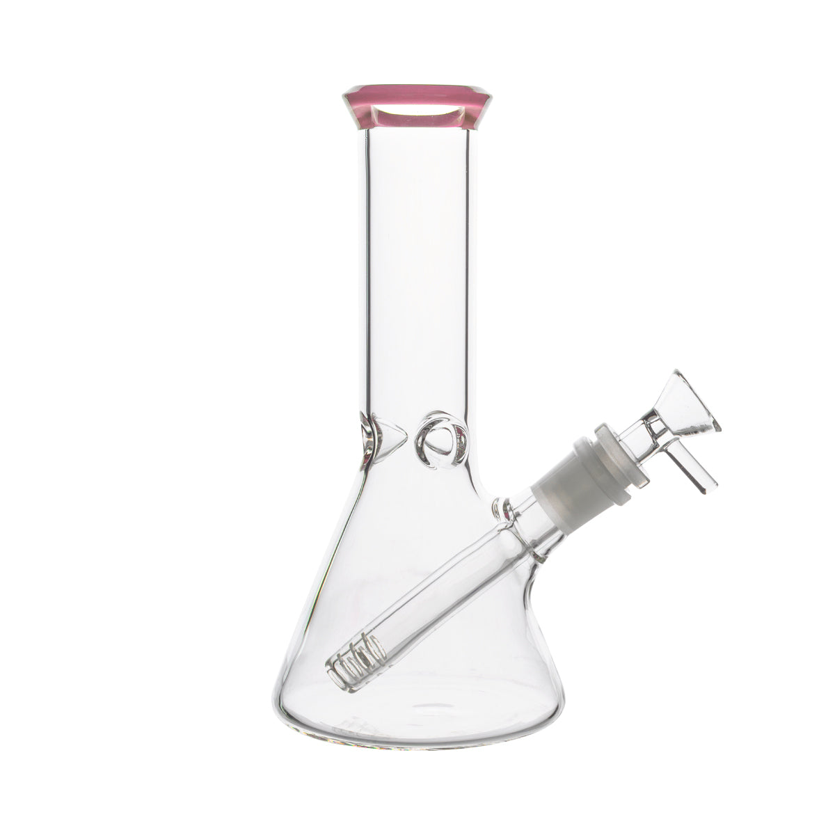 8.5" 4mm Color Trim Beaker Waterpipe - Various Colors