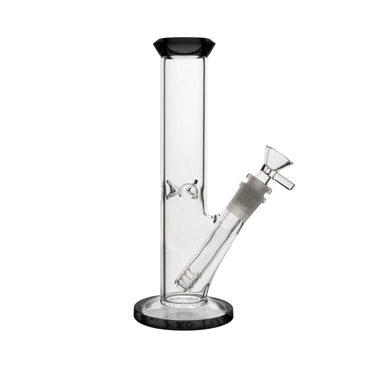 9" 4mm Color Trim Straight Waterpipe - Various Colors