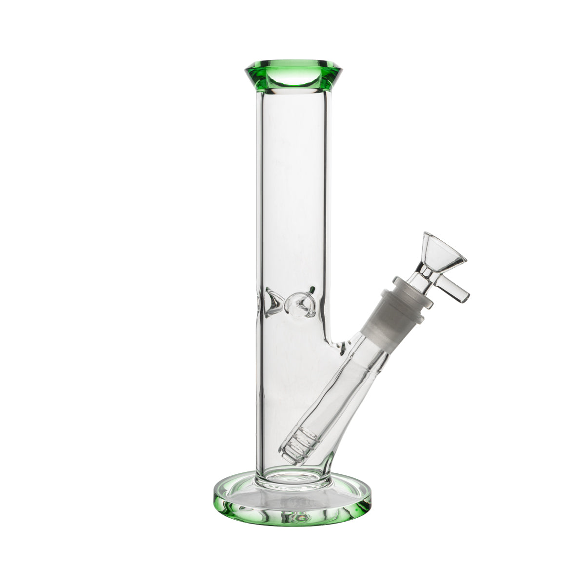 9" 4mm Color Trim Straight Waterpipe - Various Colors