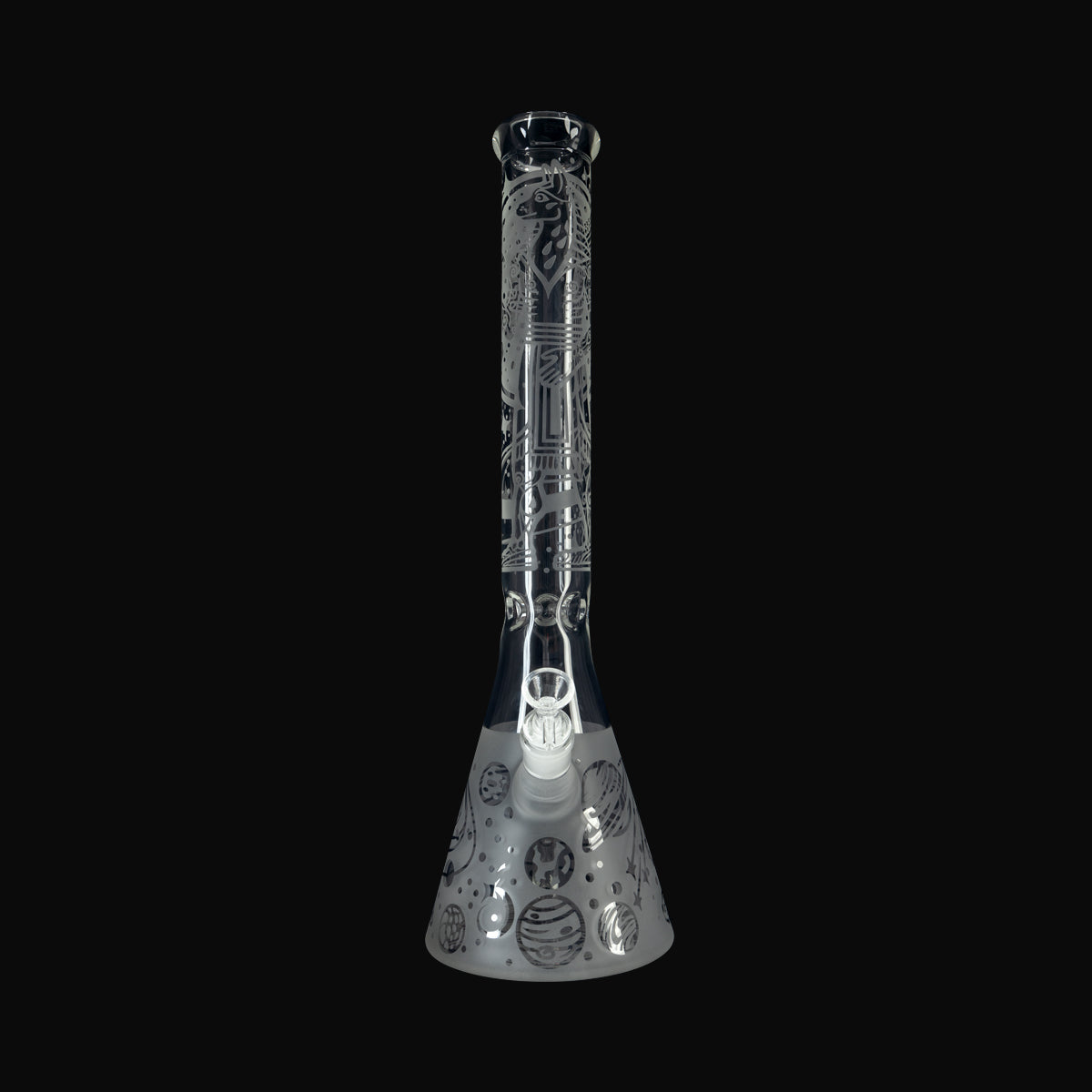 18" Celestial Etched Waterpipe High Life Goods