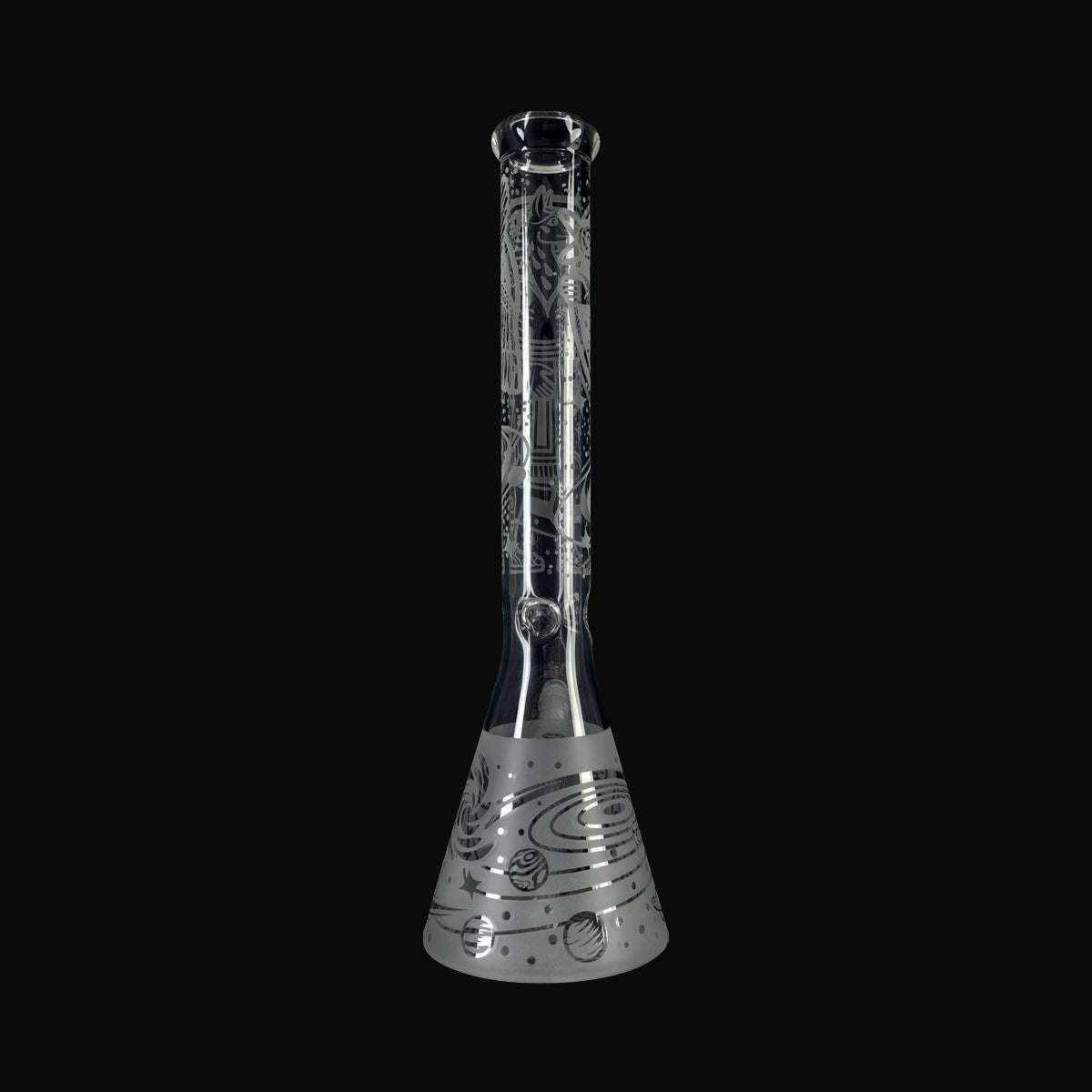 18" Celestial Etched Waterpipe High Life Goods