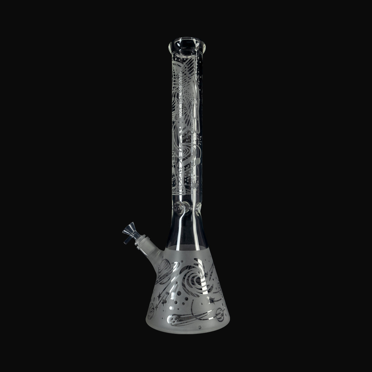 18" Celestial Etched Waterpipe High Life Goods
