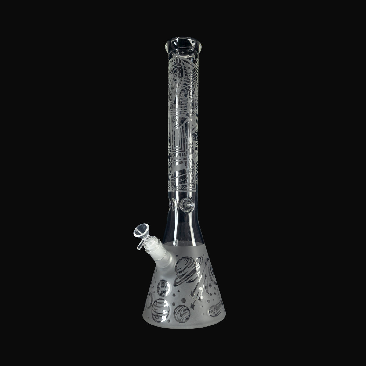 18" Celestial Etched Waterpipe High Life Goods