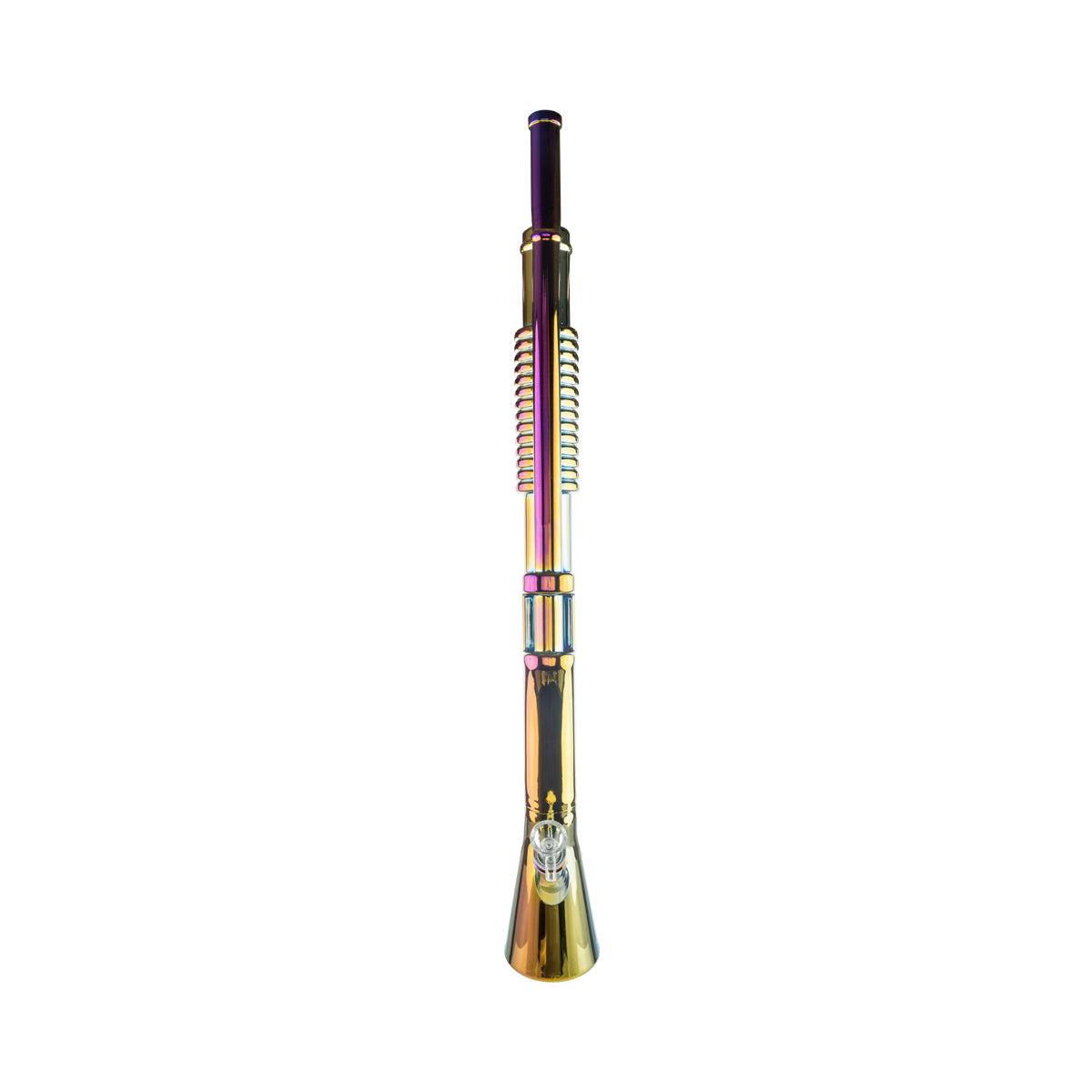 26" Shotgun Novelty Waterpipe - Metallic Rainbow - High Life Goods
