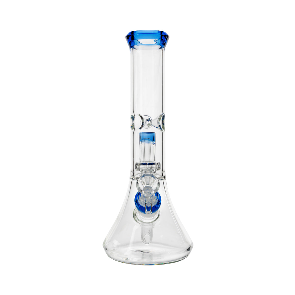 11" Color Trim Beaker w/ Showerhead Perc - Various Colors