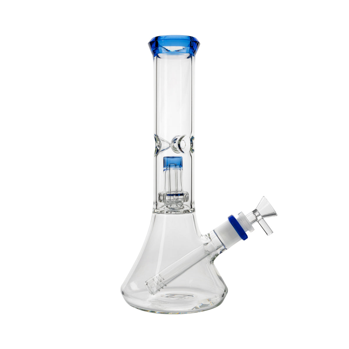 11" Color Trim Beaker w/ Showerhead Perc - Various Colors
